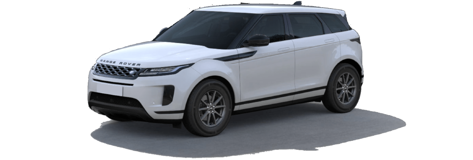 Configurator image of a Land Rover Range Rover Evoque finished in White