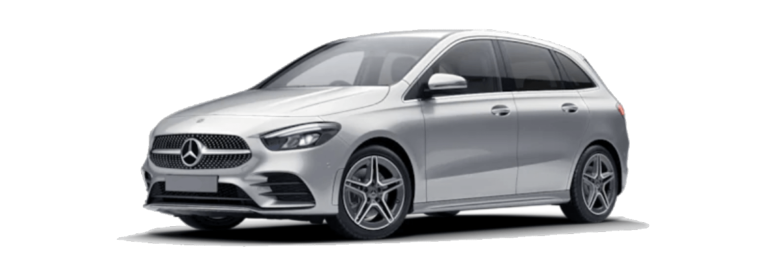 Configurator image of a Mercedes-Benz B Class finished in Silver