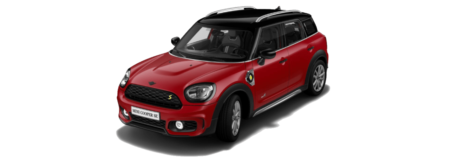 Configurator image of a Mini Countryman finished in Red