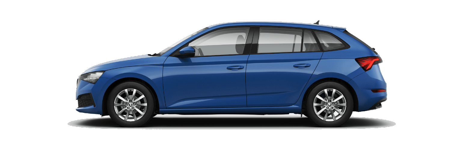 Skoda Scala side on
