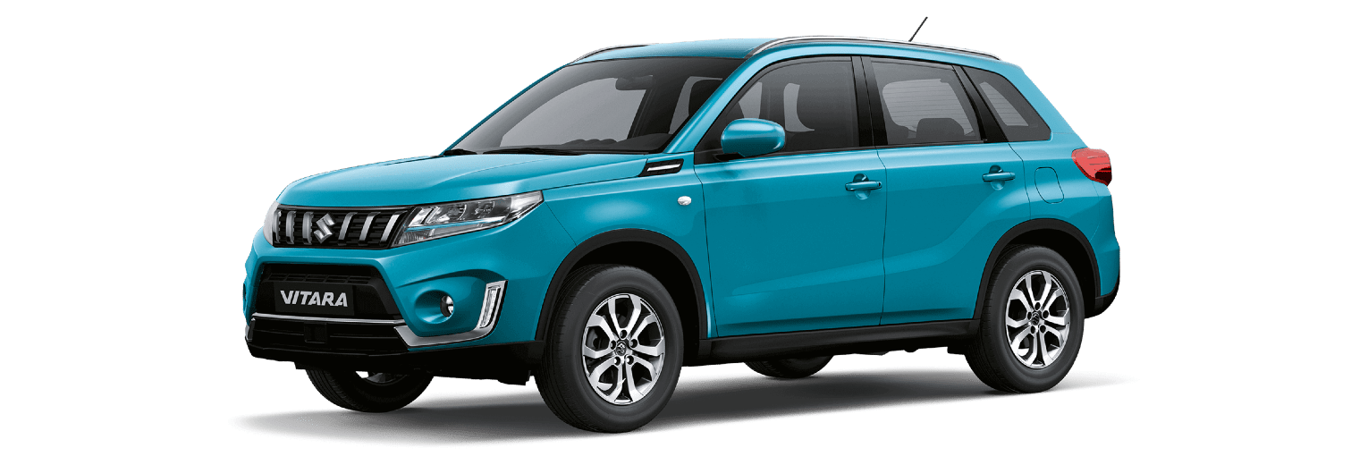 Configurator image of a Suzuki Vitara finished in Blue