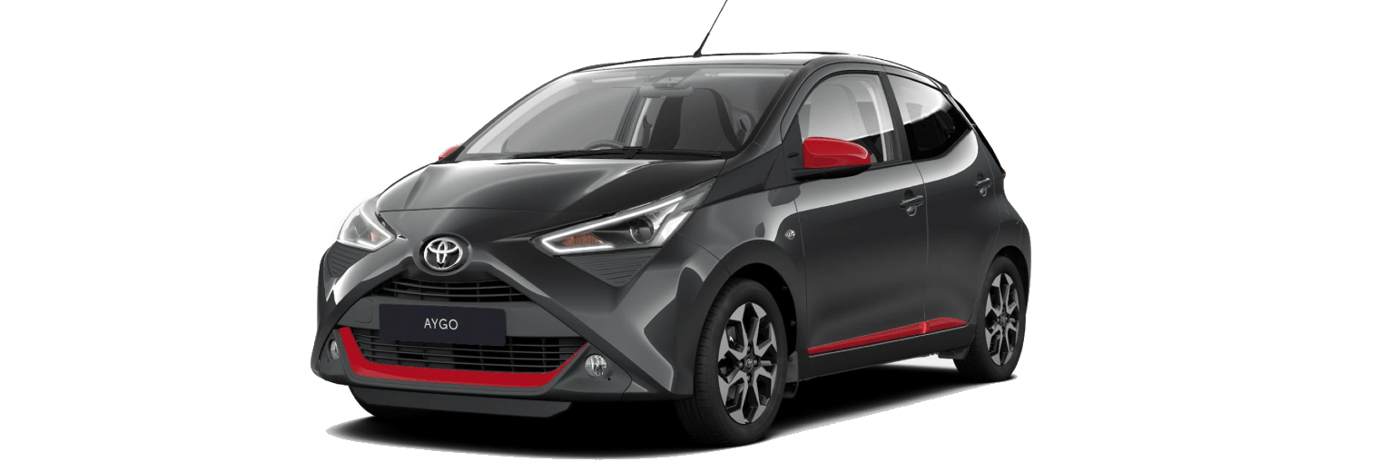 Configurator image of a Toyota Aygo finished in Grey