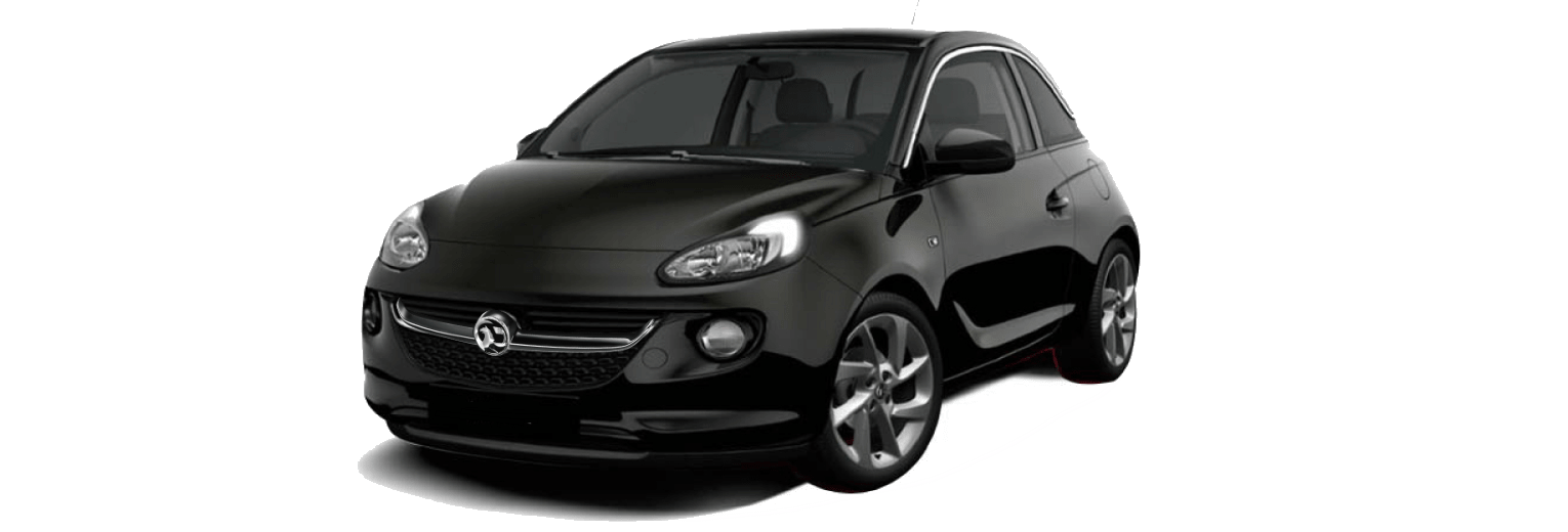 Configurator image of a Vauxhall Adam finished in Black