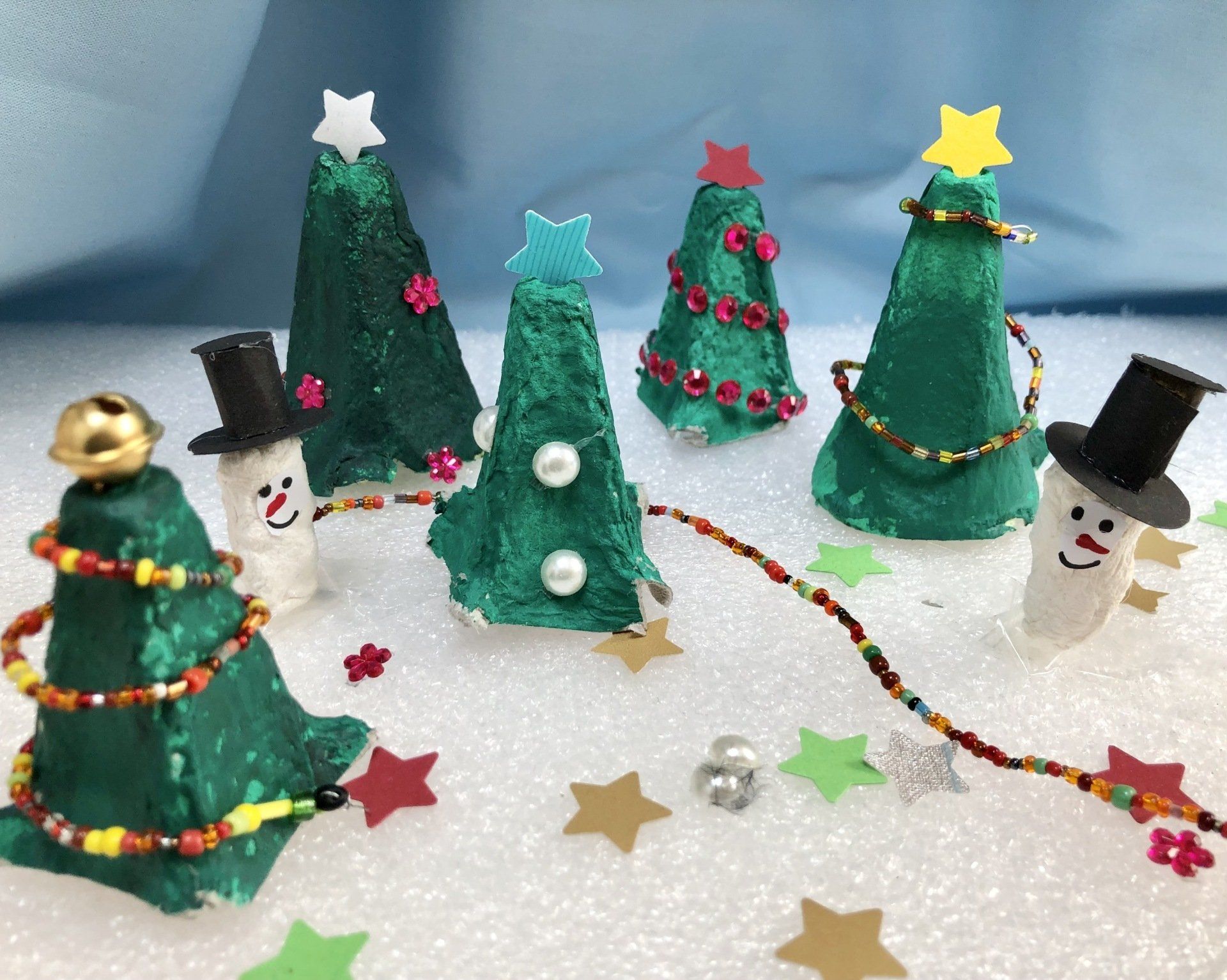 fambinis Winterwunderland Winter Schnee Weihnachtsbaum Nicole Brys basteln Kunst querbeet Friedrichsdorf