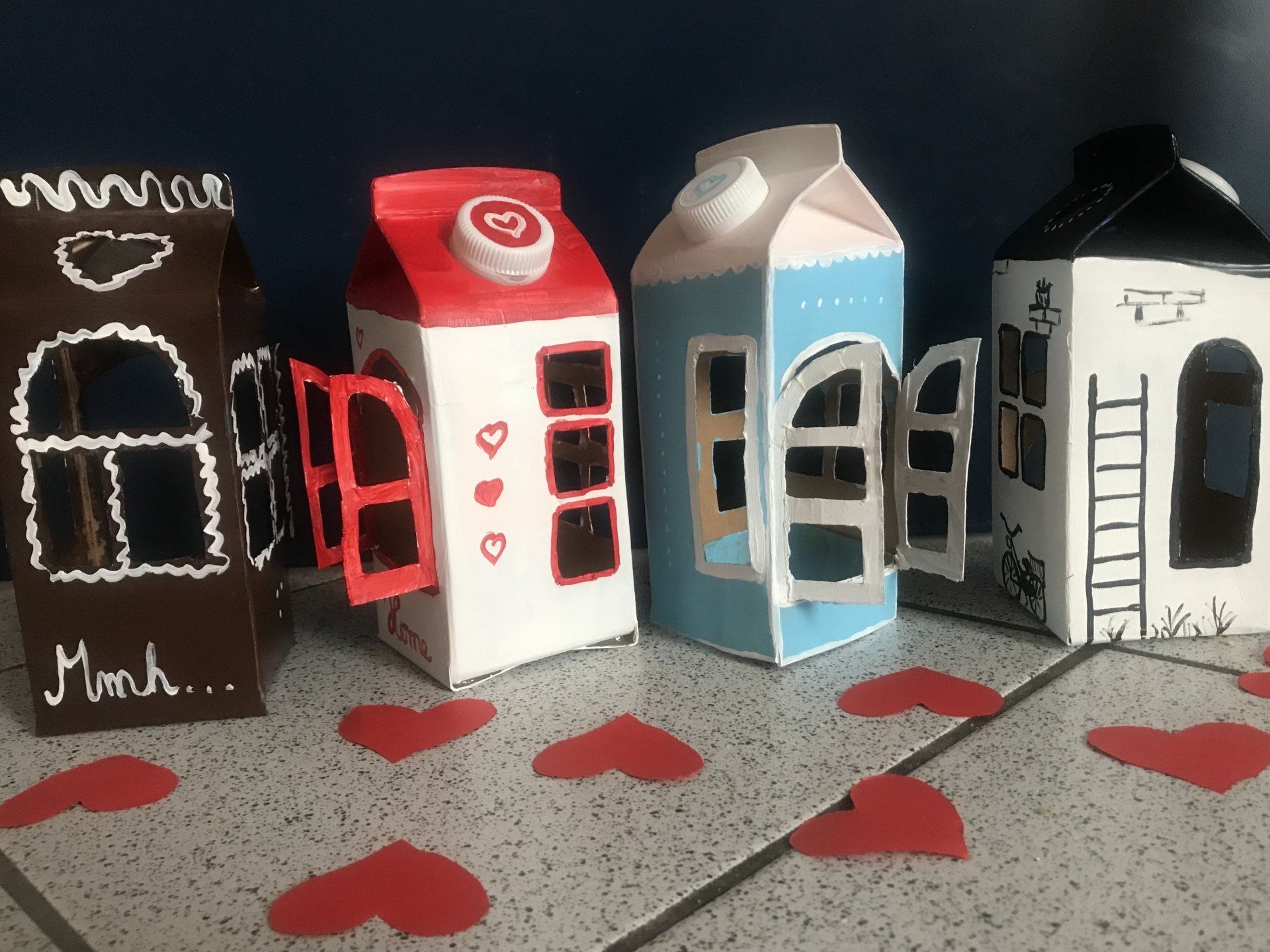 Milchtütenhäuser Milchtüten-Häuser