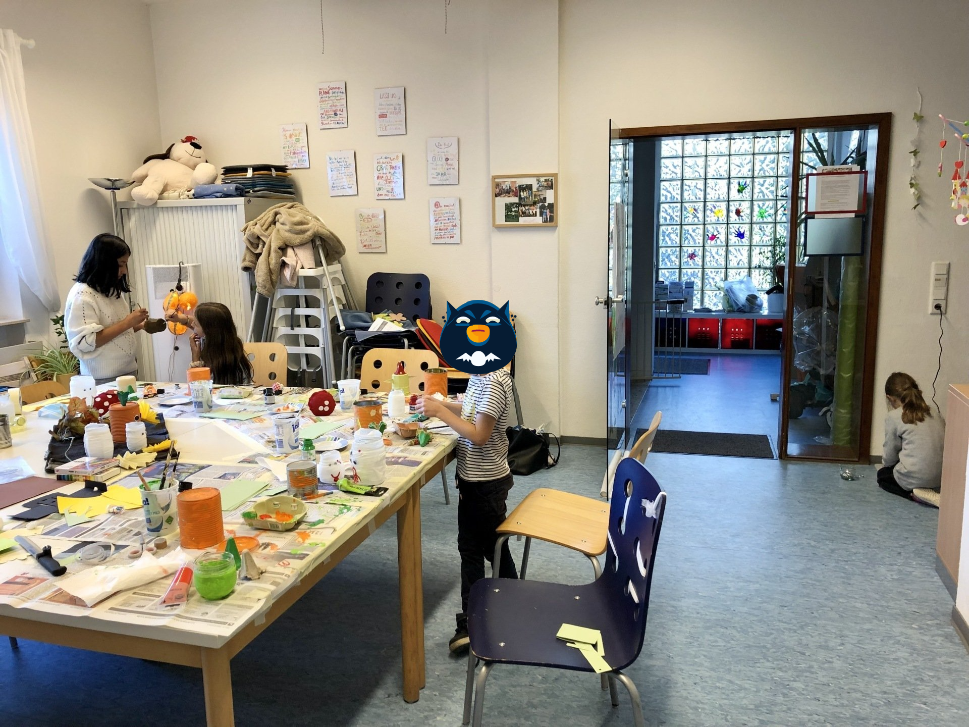 fambinis Nicole Brys basteln Halloween Kürbis Kunst querbeet Friedrichsdorf