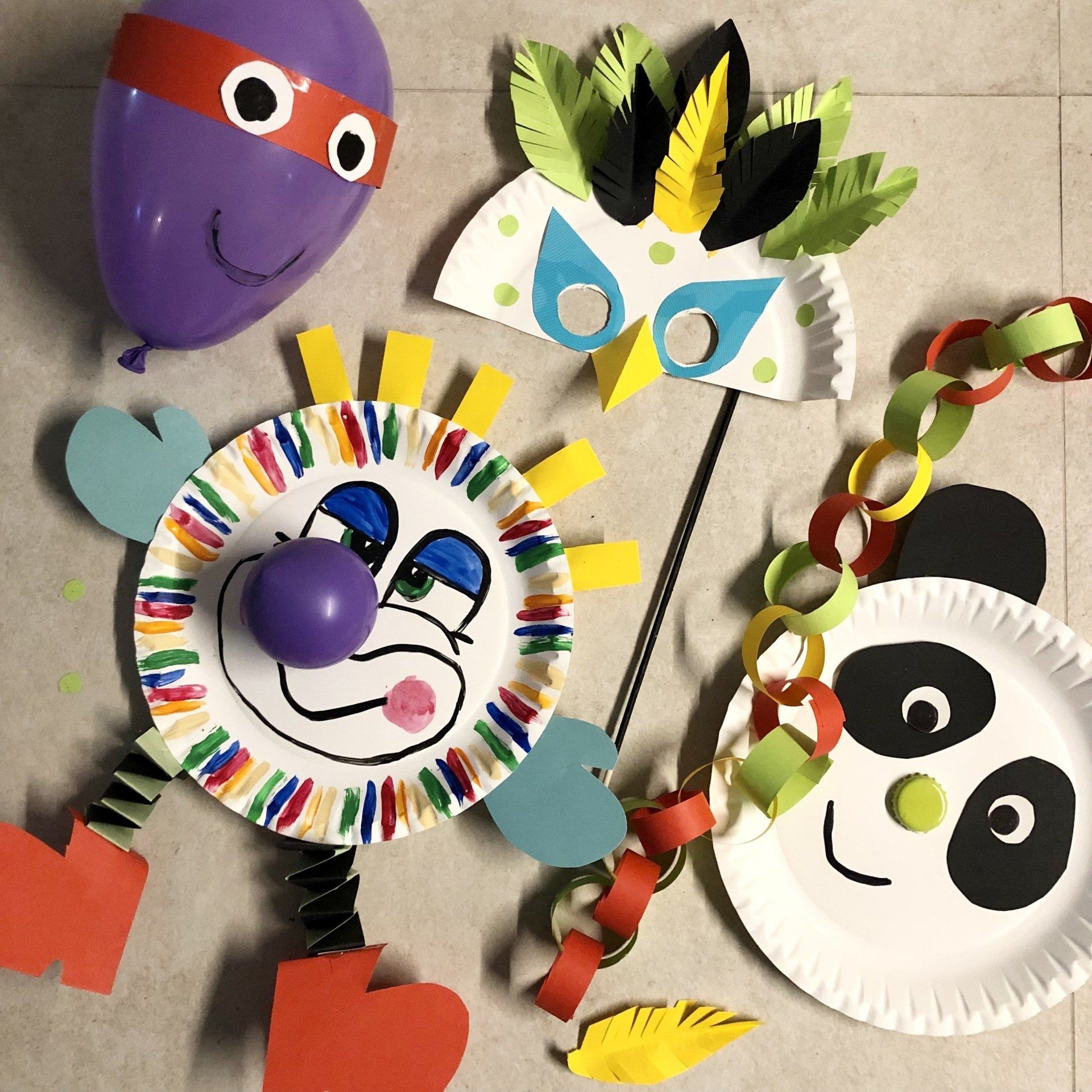 fambinis Party Karneval Nicole Brys basteln Kunst querbeet Friedrichsdorf