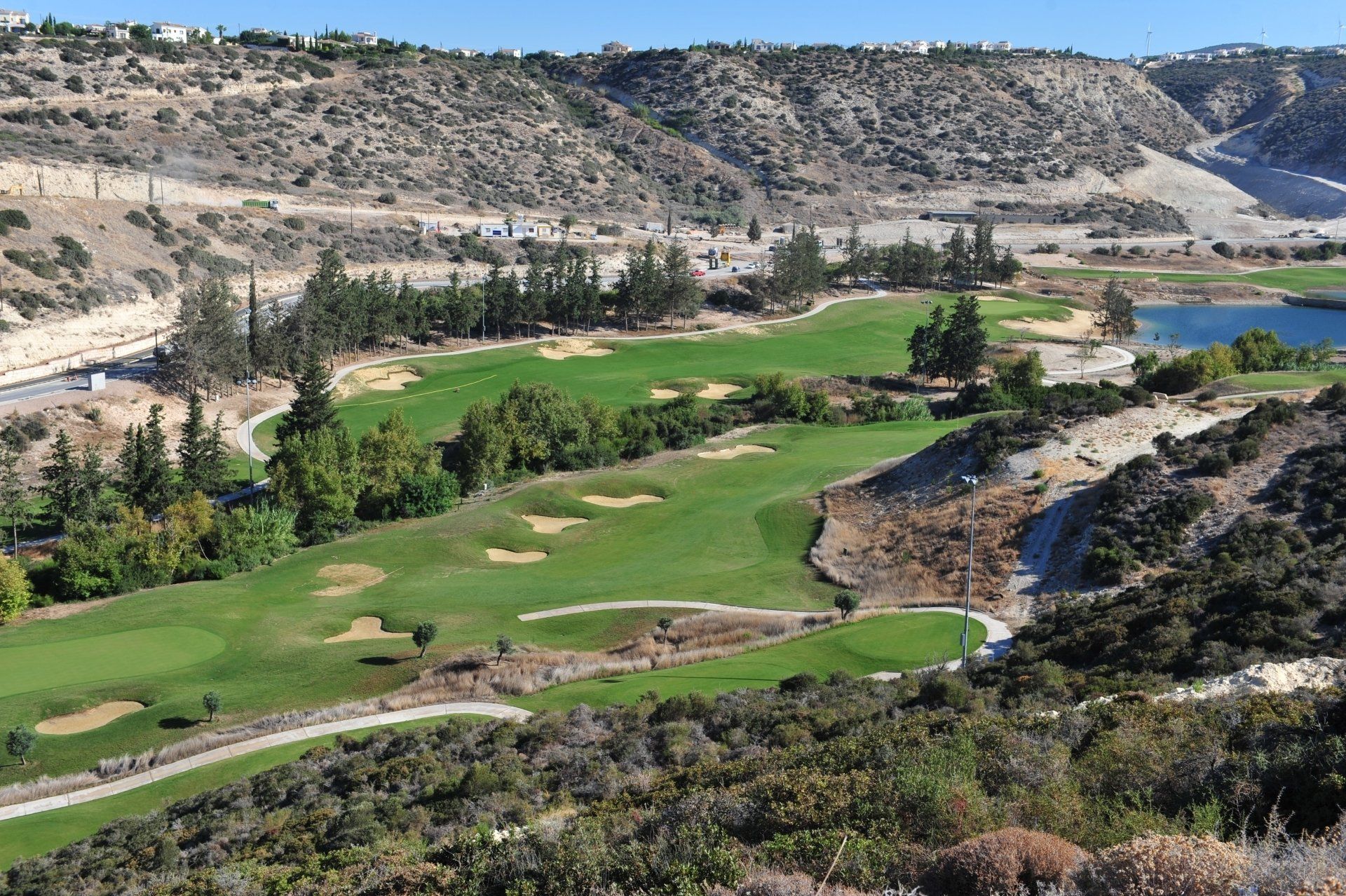 a view of secret valley golf Cyprus