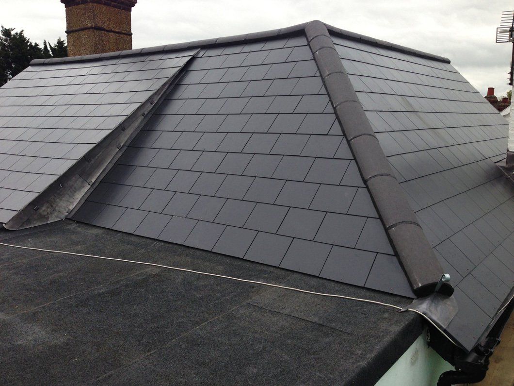 New slate roof