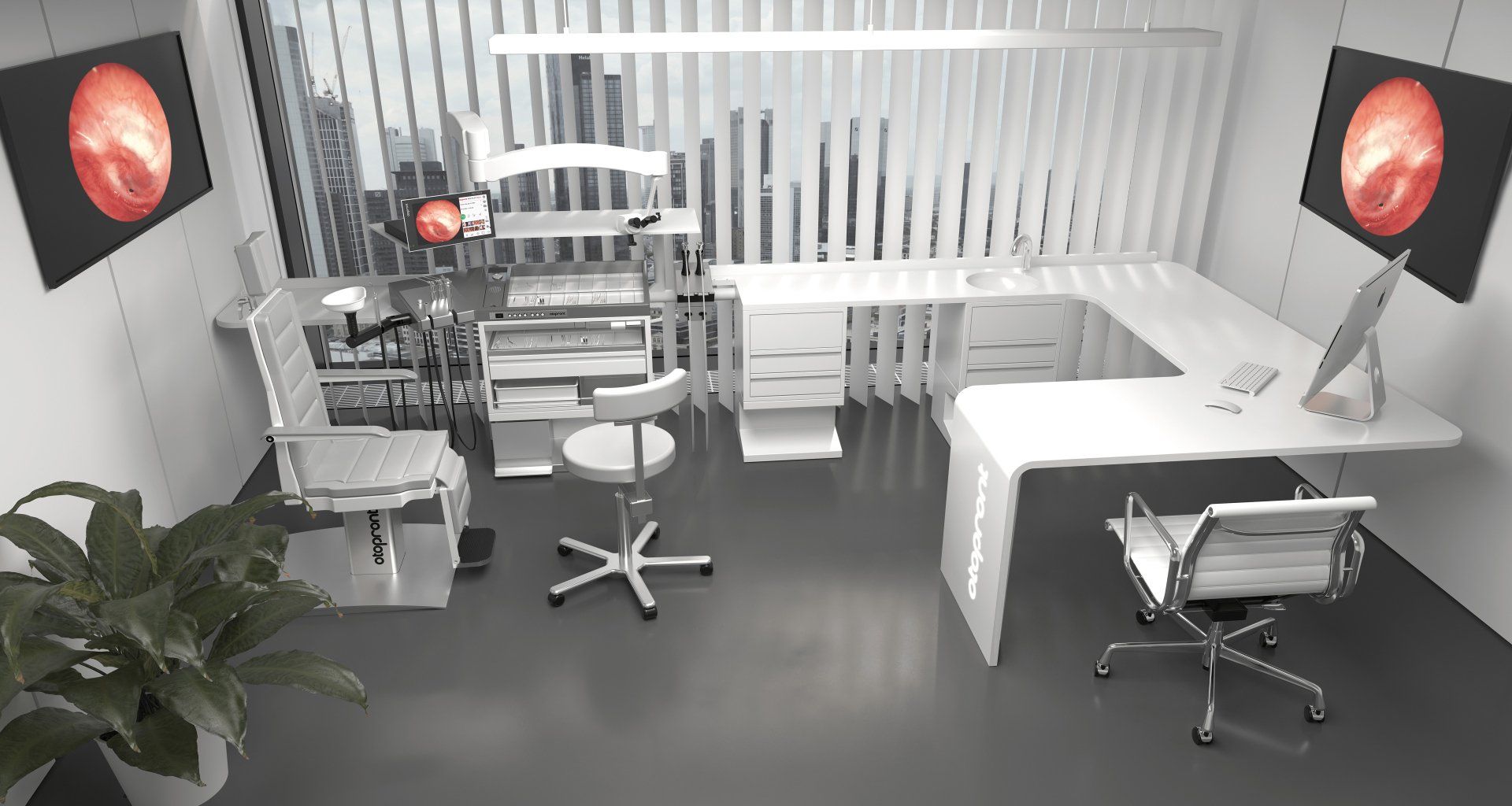 Rendering practice with 3 screens