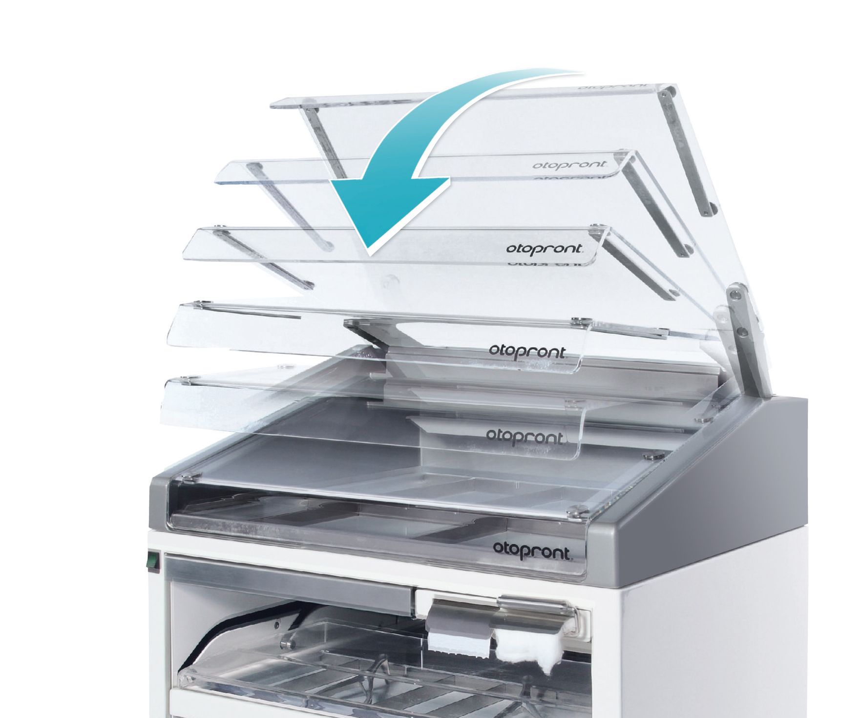 BASIC PLUS instrument module graphic representation of the closing lid