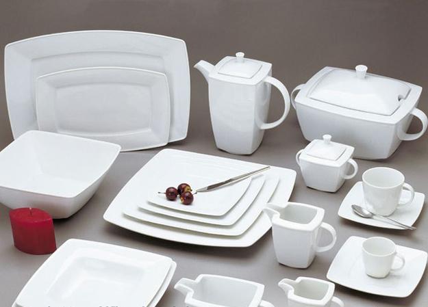 White crockery