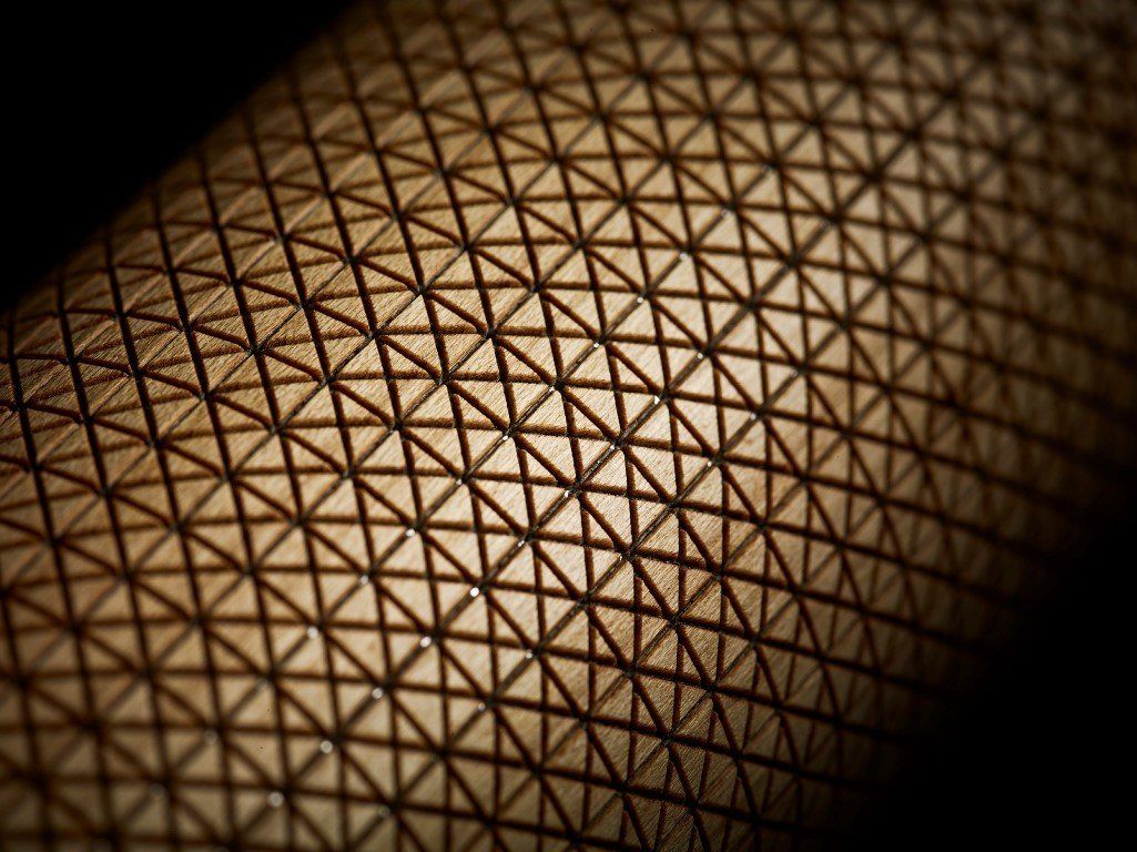 Holzfurnier wood veneer Oak Eiche Gravur Engraving T1L