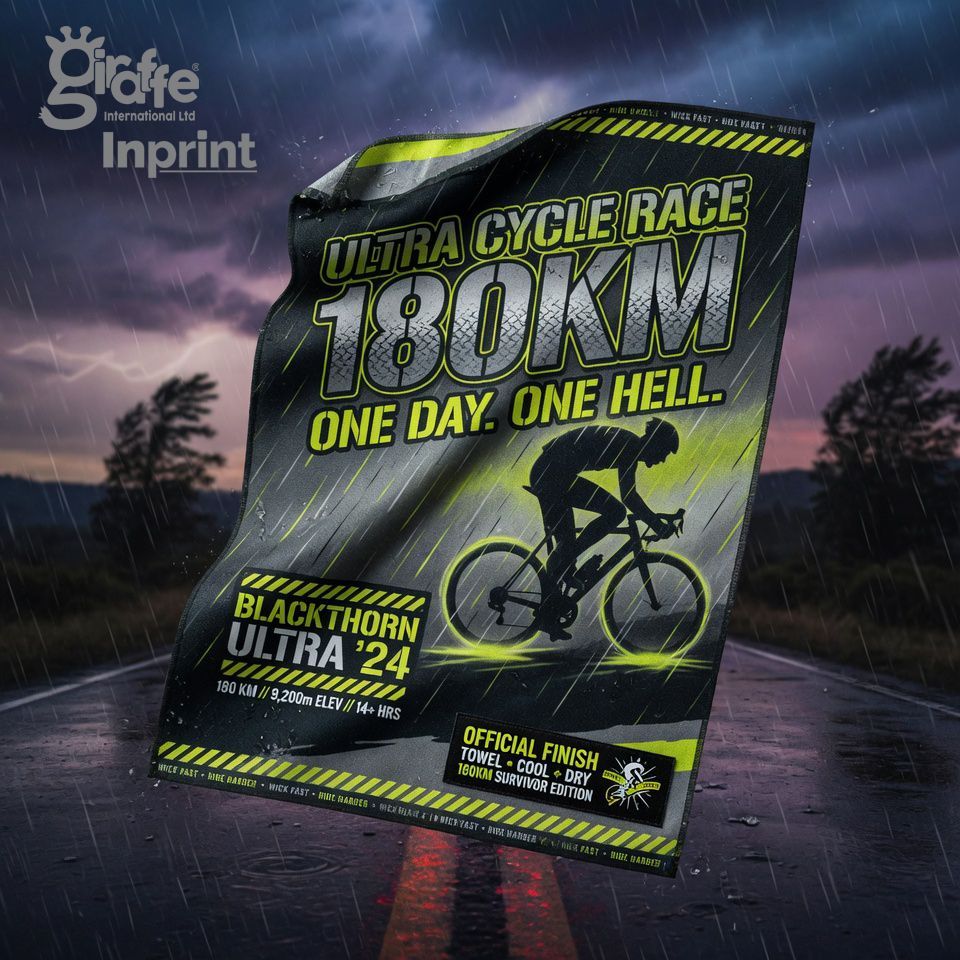 Custom sports towels for cycling events