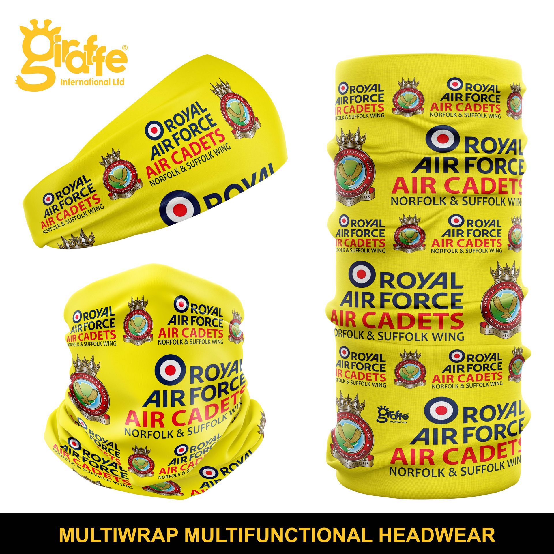 Custom snoods for clubs and cadet organisations