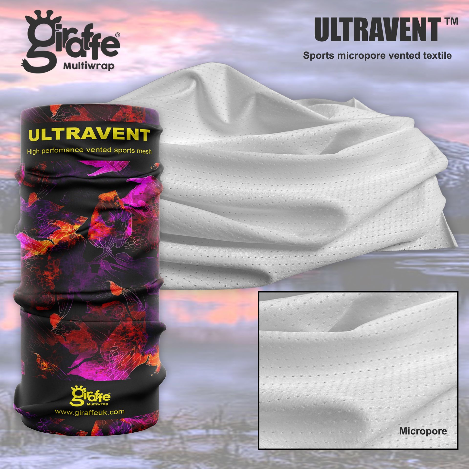 Ultravent breathable performance headwear fabric