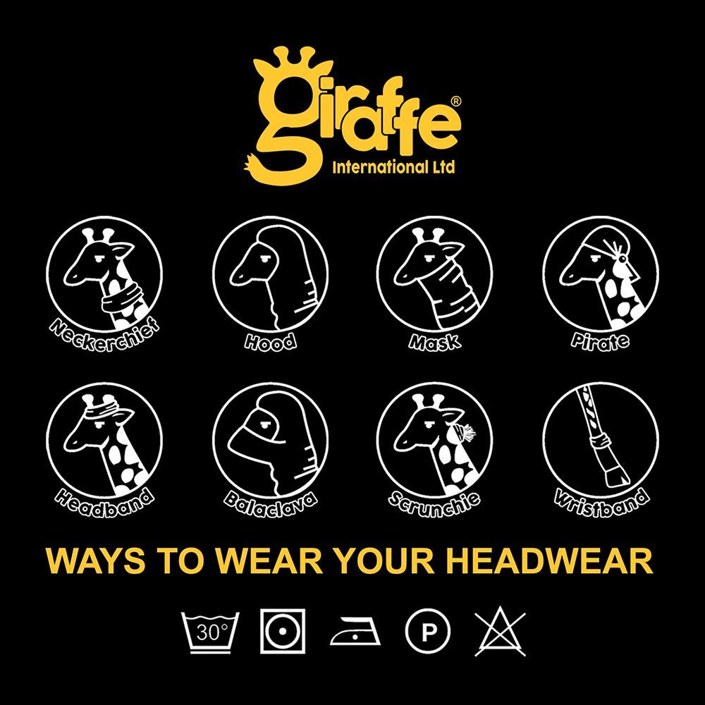 Different ways to wear multifunctional headwear