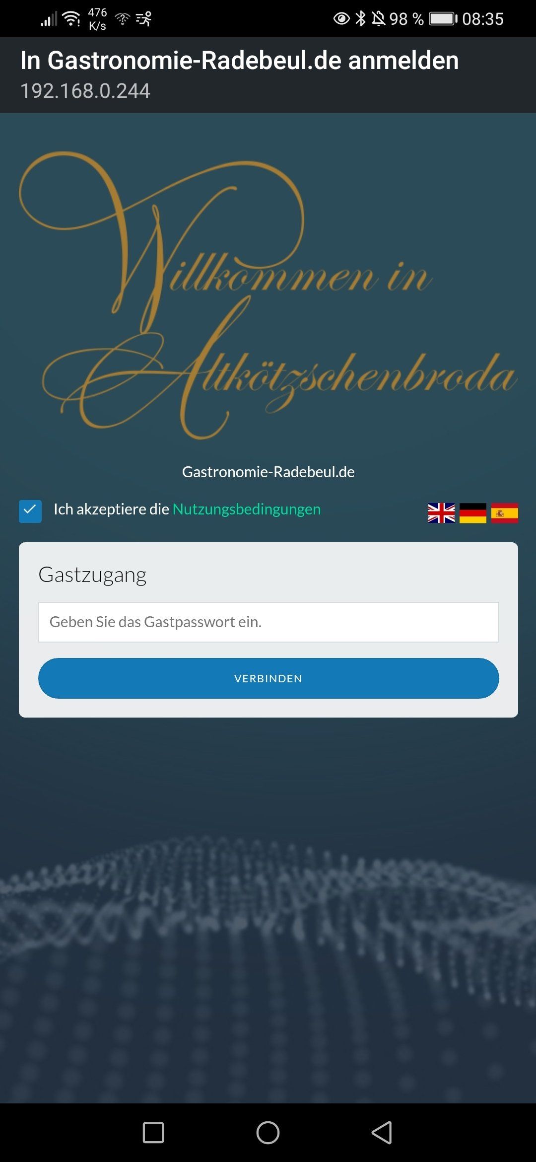 Zufriedene Gäste im W-Lan.