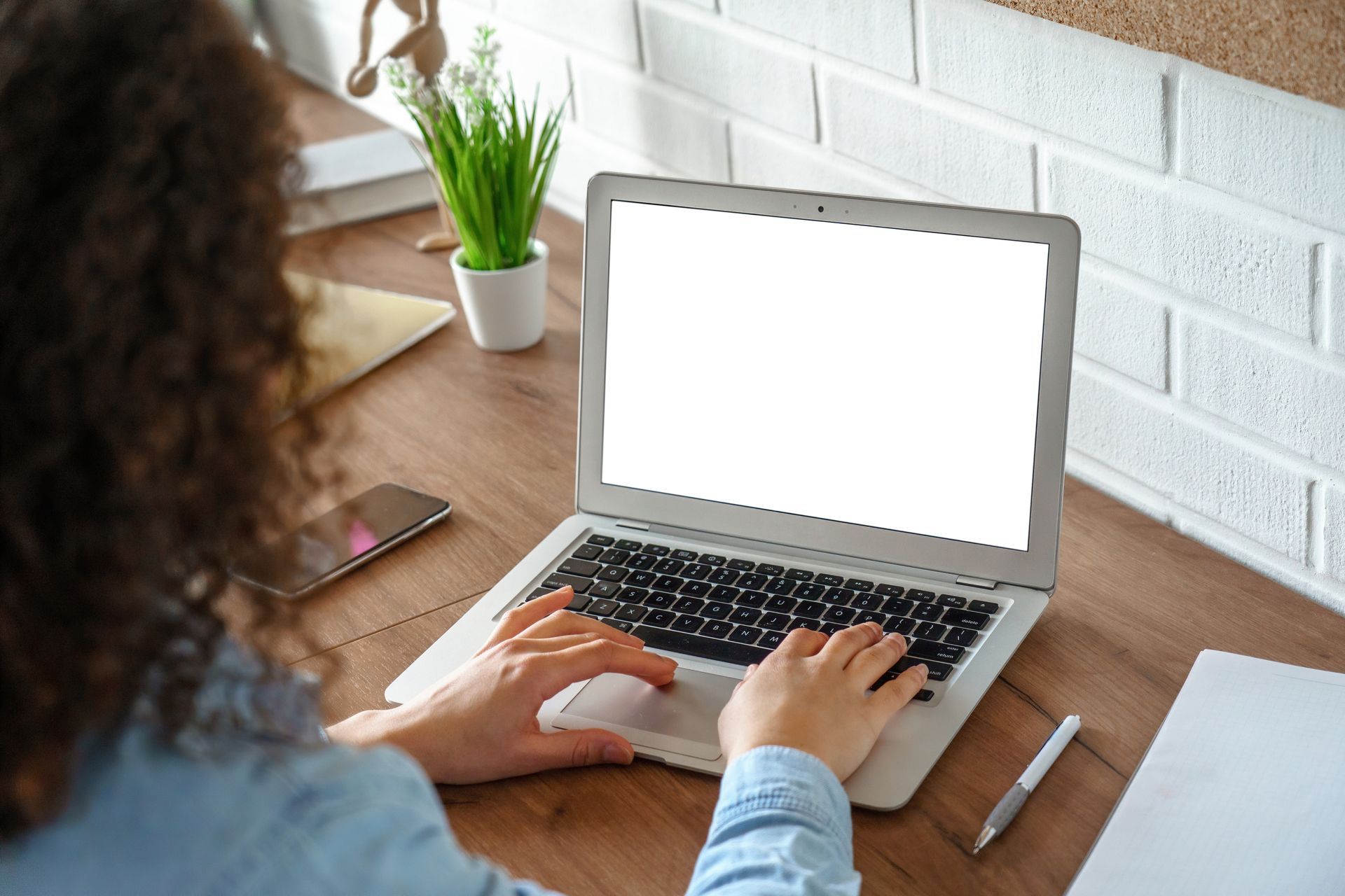 a person on a laptop
