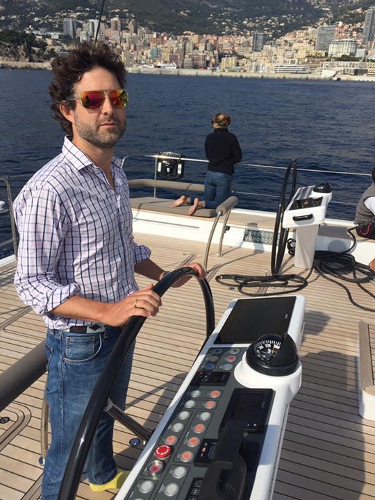 At the helm of Swan 95S number 1