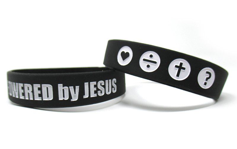 Silikonarmbänder farbgefüllt