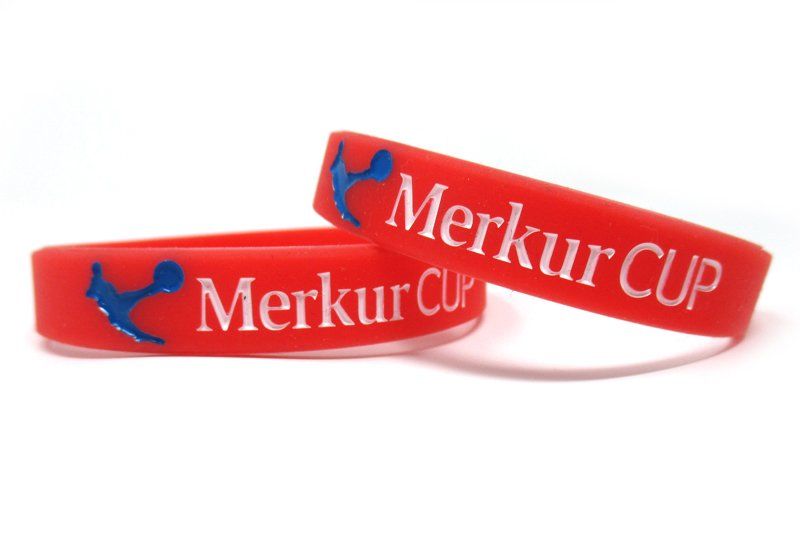 tiegeprägt & farbgefüllte Silikonarmbänder