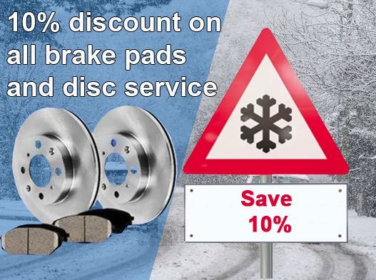 10% discount on all brake servicing