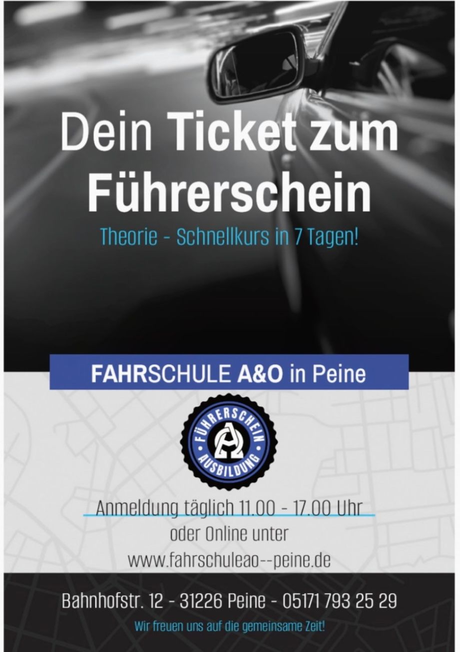 Theorieschnellkurs Banner von Fahrschule A&O