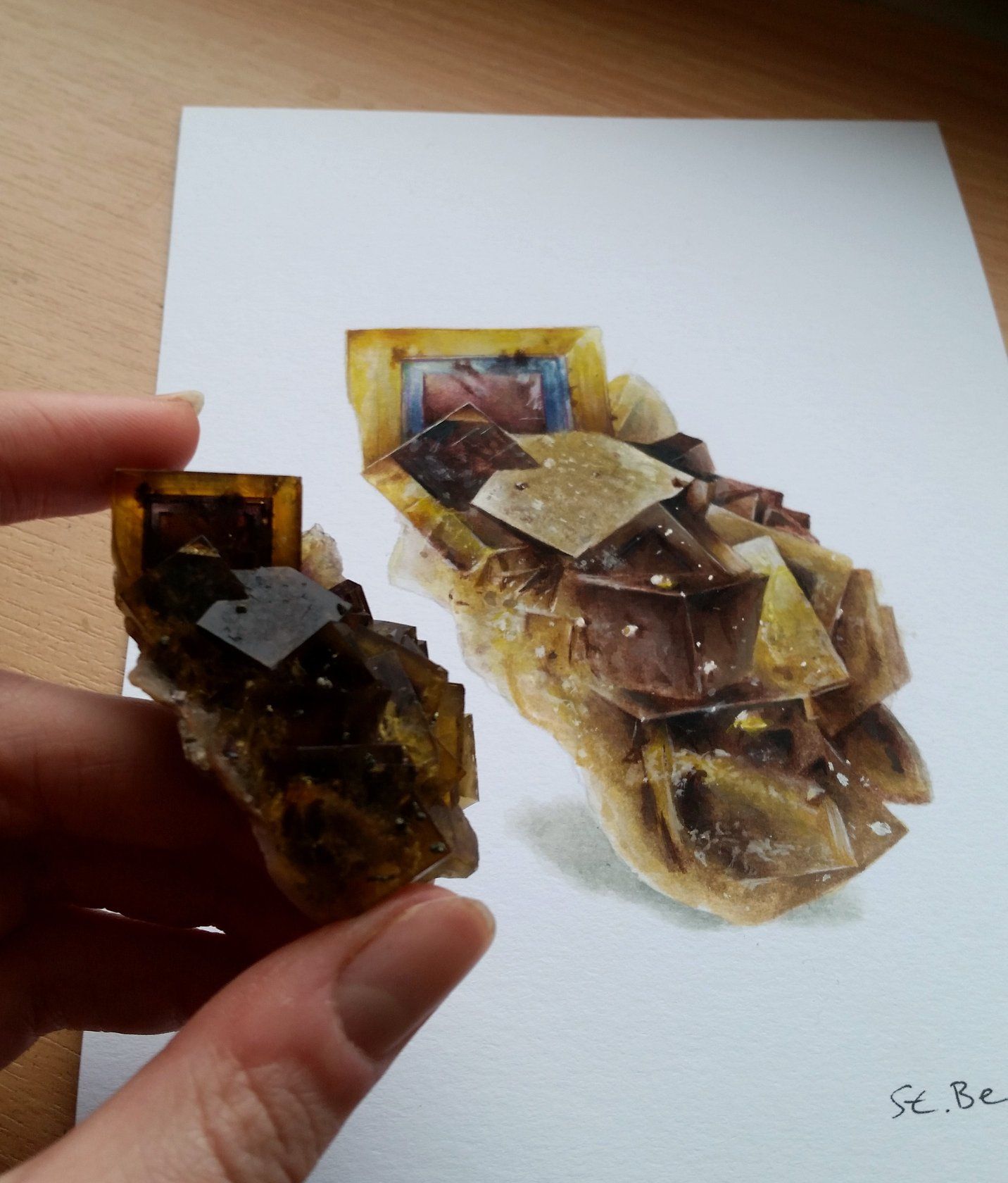 Fluorit Frohnau gemalt