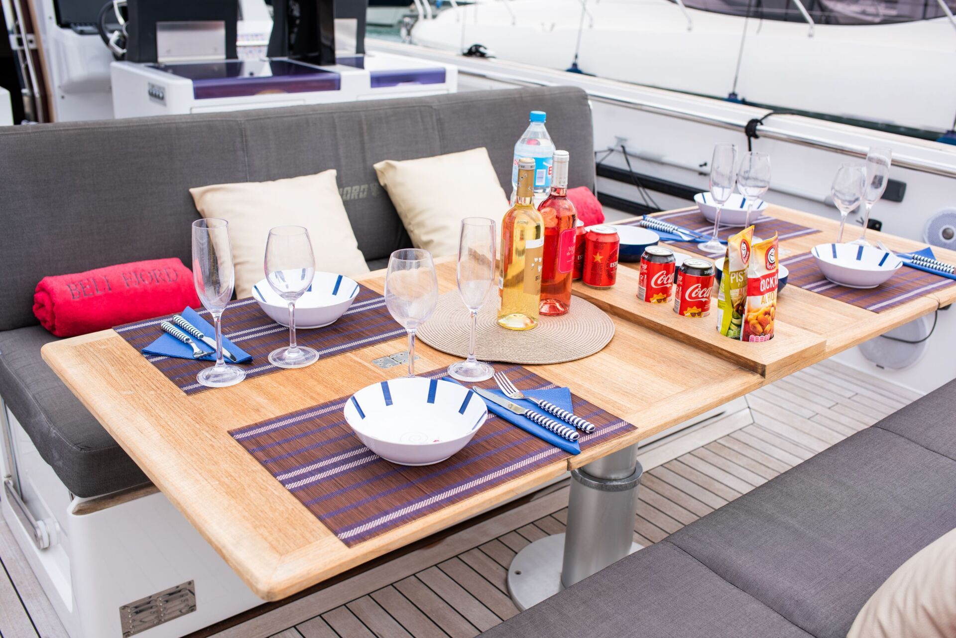Luxury yacht Ibiza fjord
