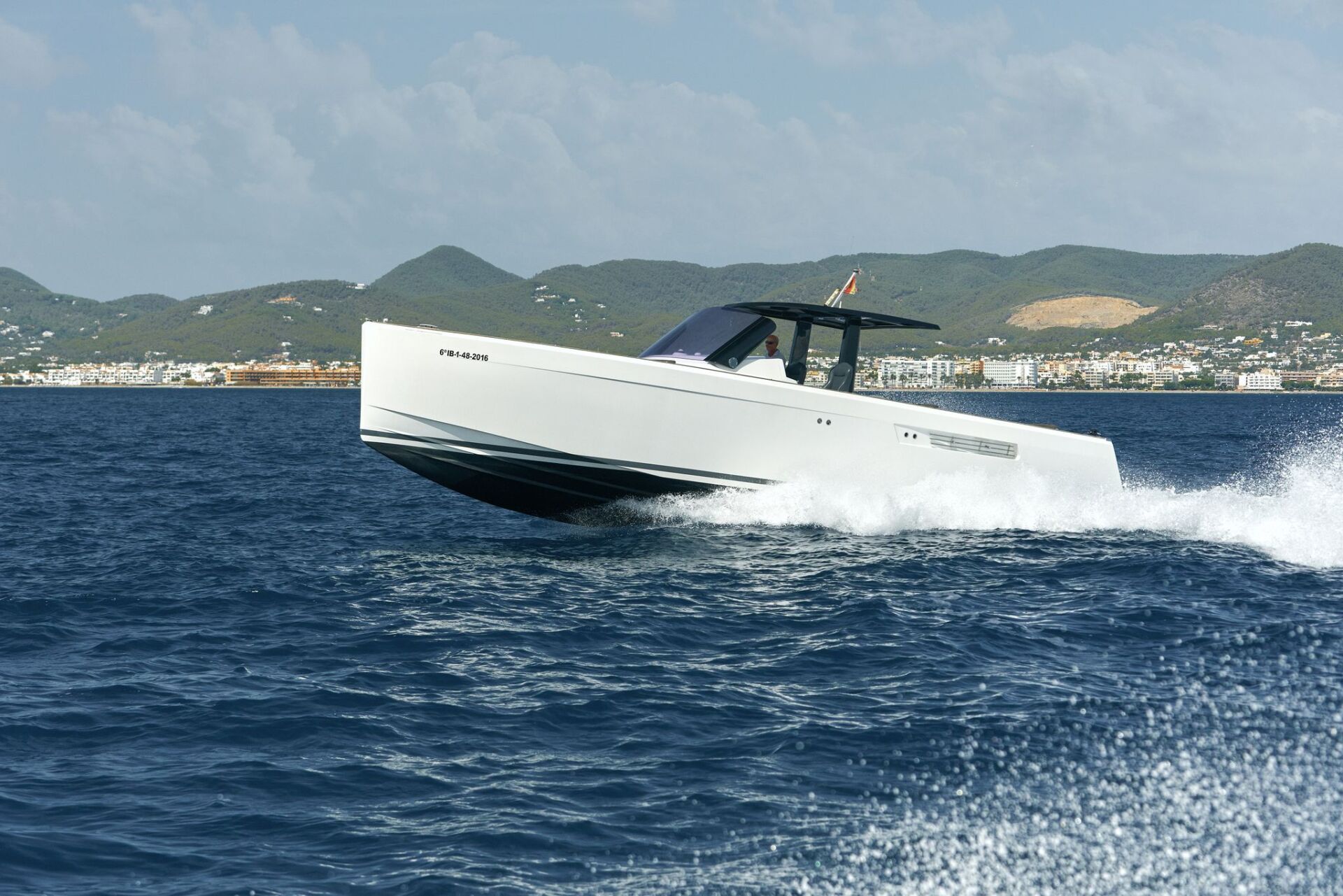 Luxury yacht Ibiza fjord