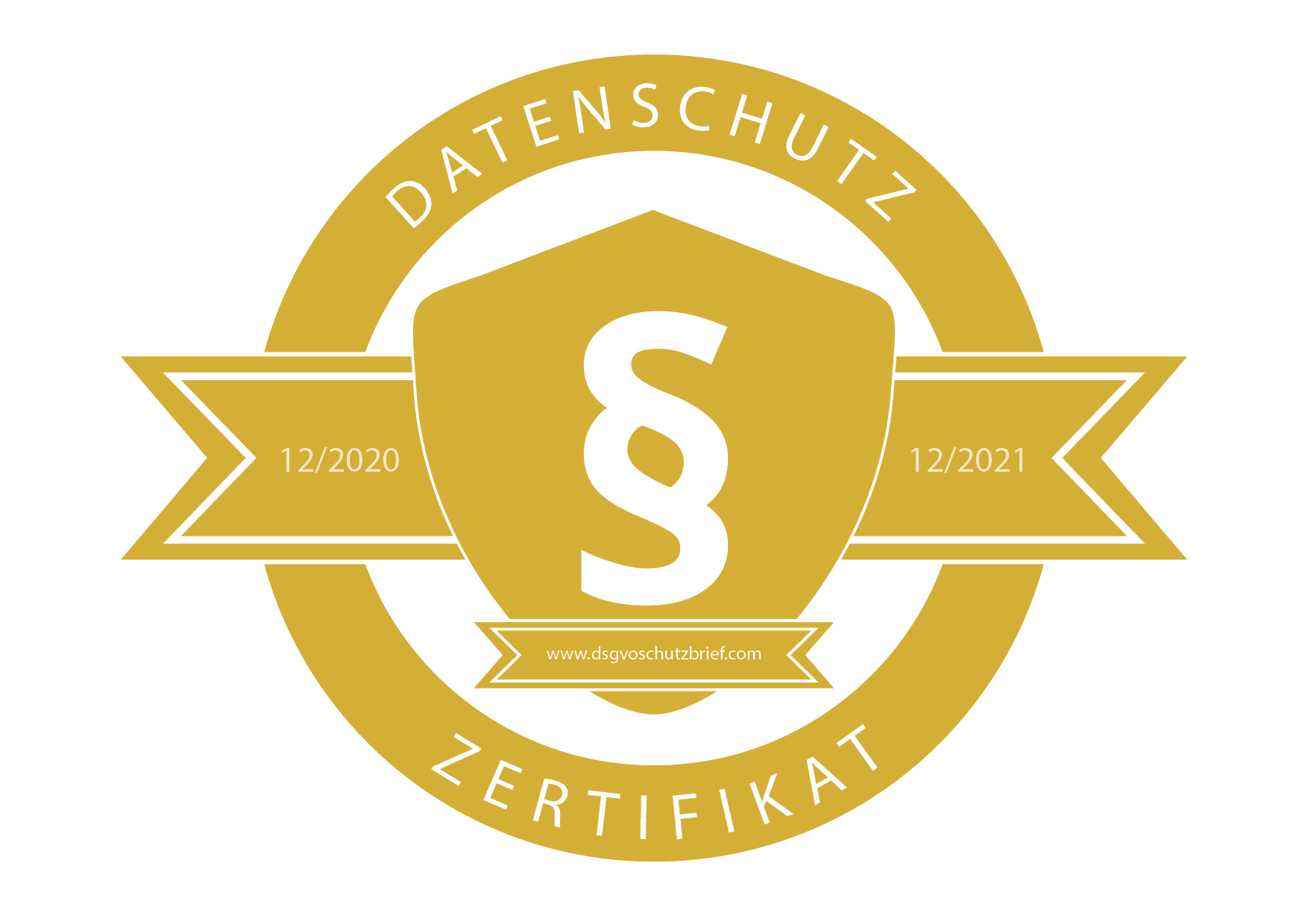 Datenschutz Zertifi kat - DSGVO Schutzbrief - www.dsgvoschutzteam.com