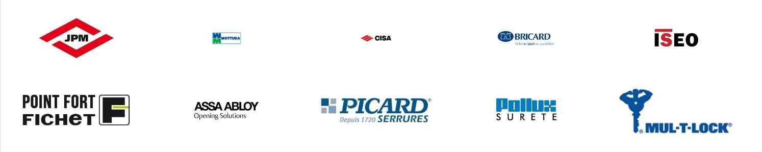 Marques de serrures utilisées par notre serrurier