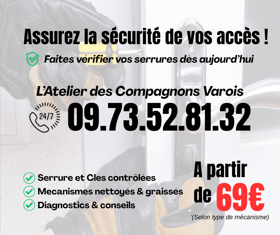 Faite vérifier vos serrures dès aujourd'hui à La Valette