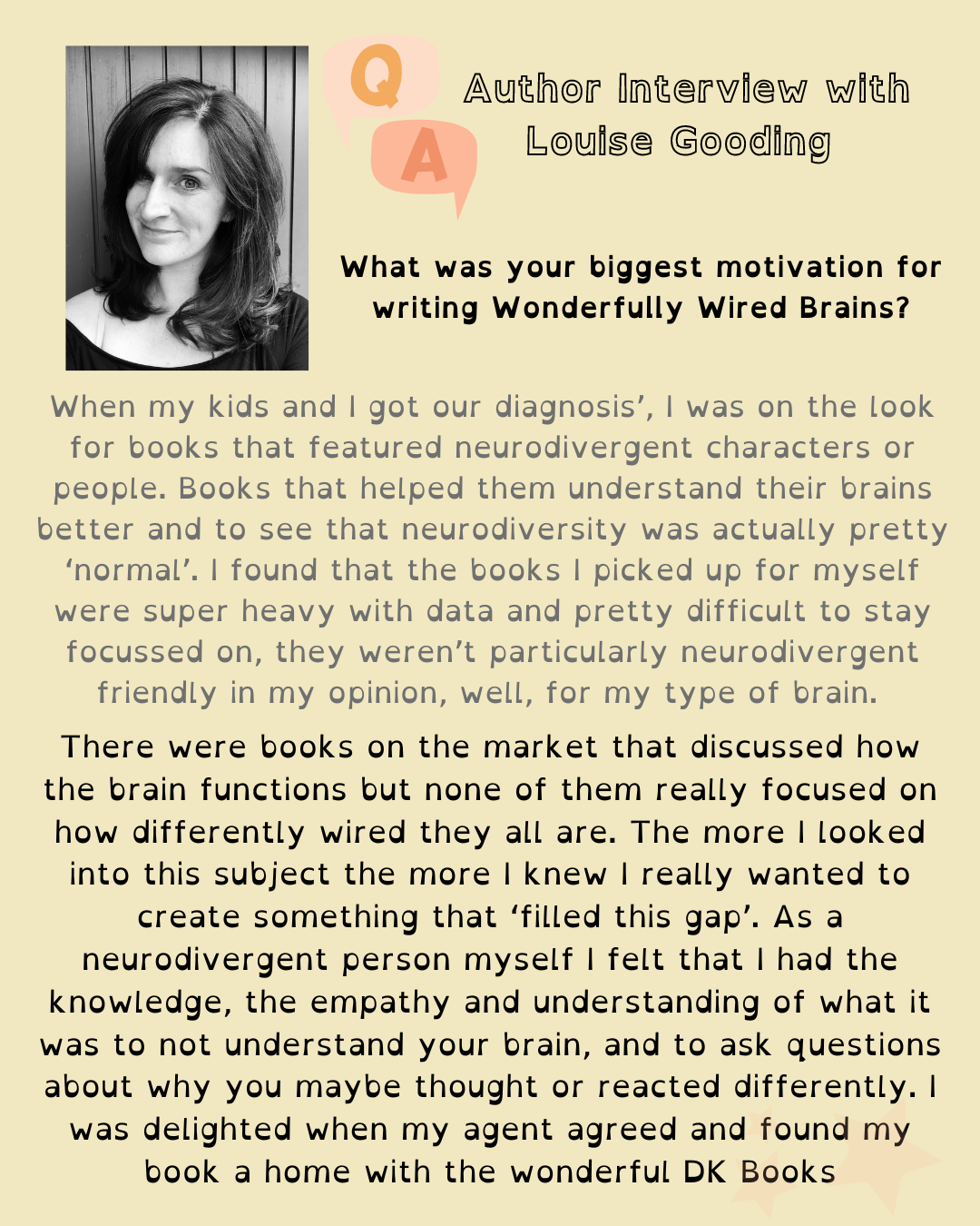 Photo of Louise Gooding and interview Author interview with Louise Gooding