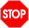 STOP-Schild STOP Schild im