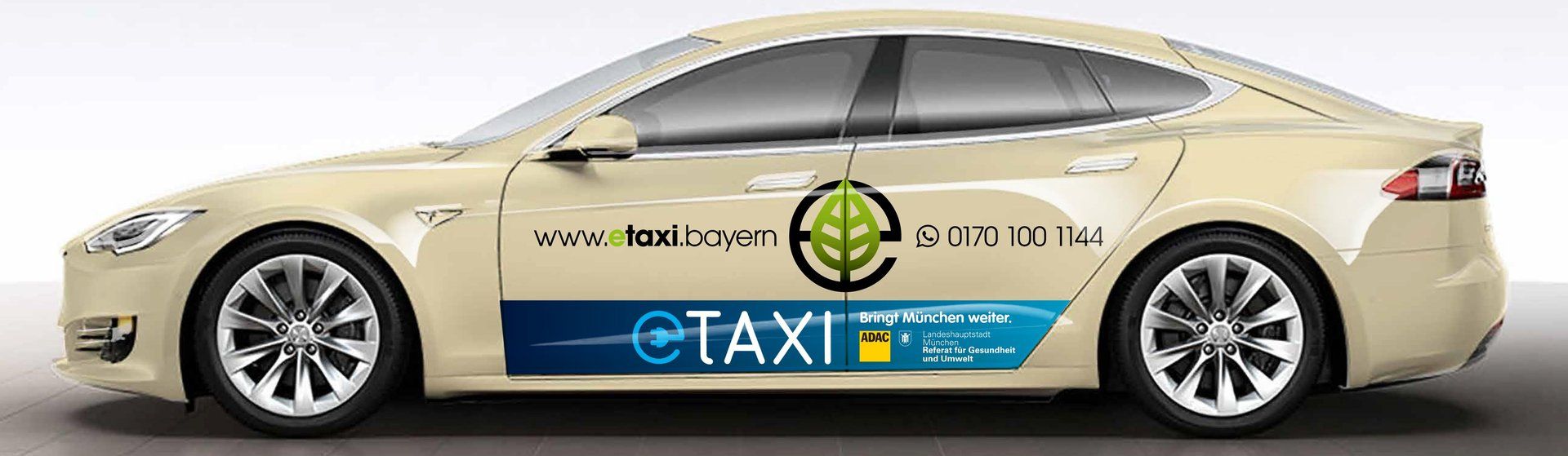 Tesla etaxi sideview