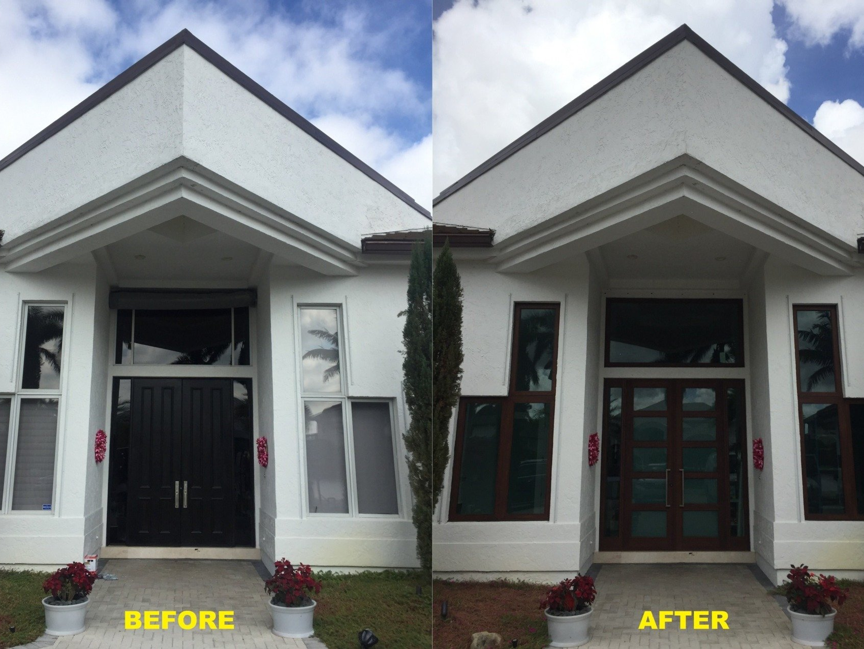 SIW window Before After