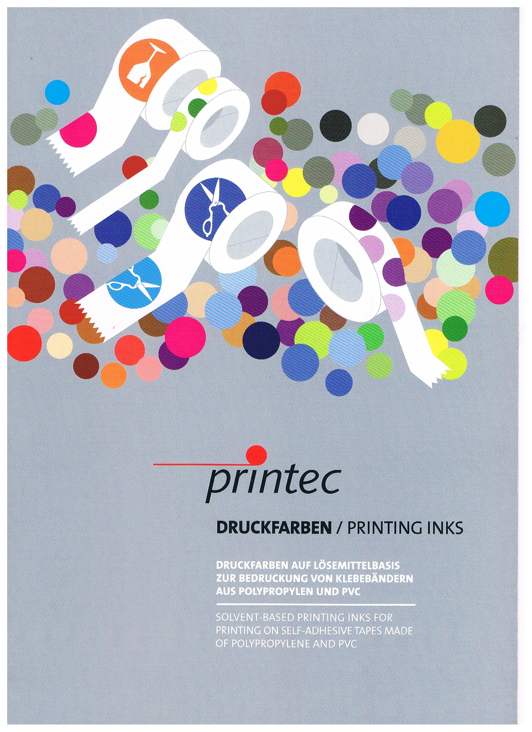 printec inks for adhesive printing tapes