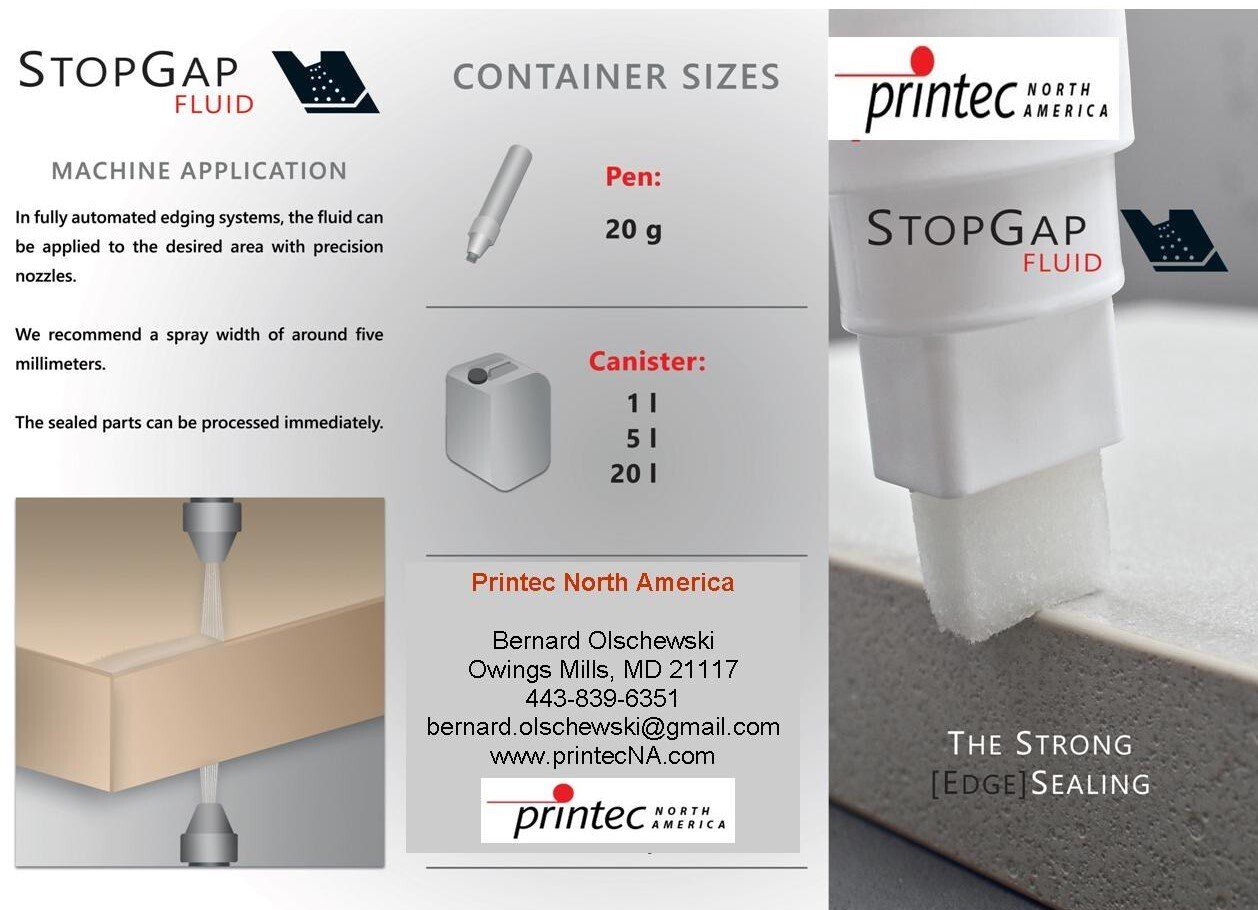 stop gap for seamleas edge banding application manually or with automatic edgebanders