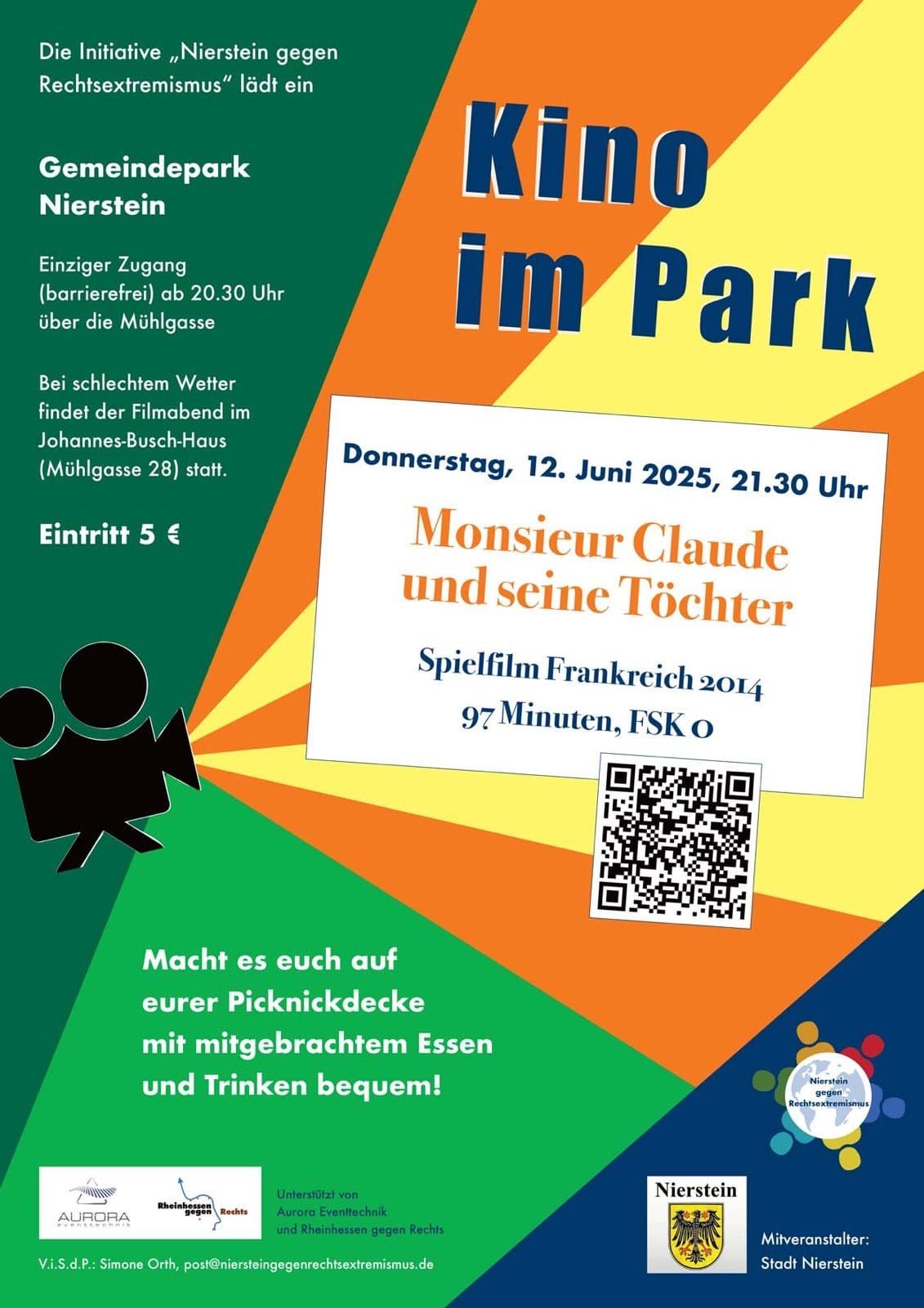 Plakat zur Ankündigung von Kino im Park am 12. Juni um 21:30 Uhr Plakat zur Ankündigung von Kino im Park am 12. Juni um 21:30 Uhr