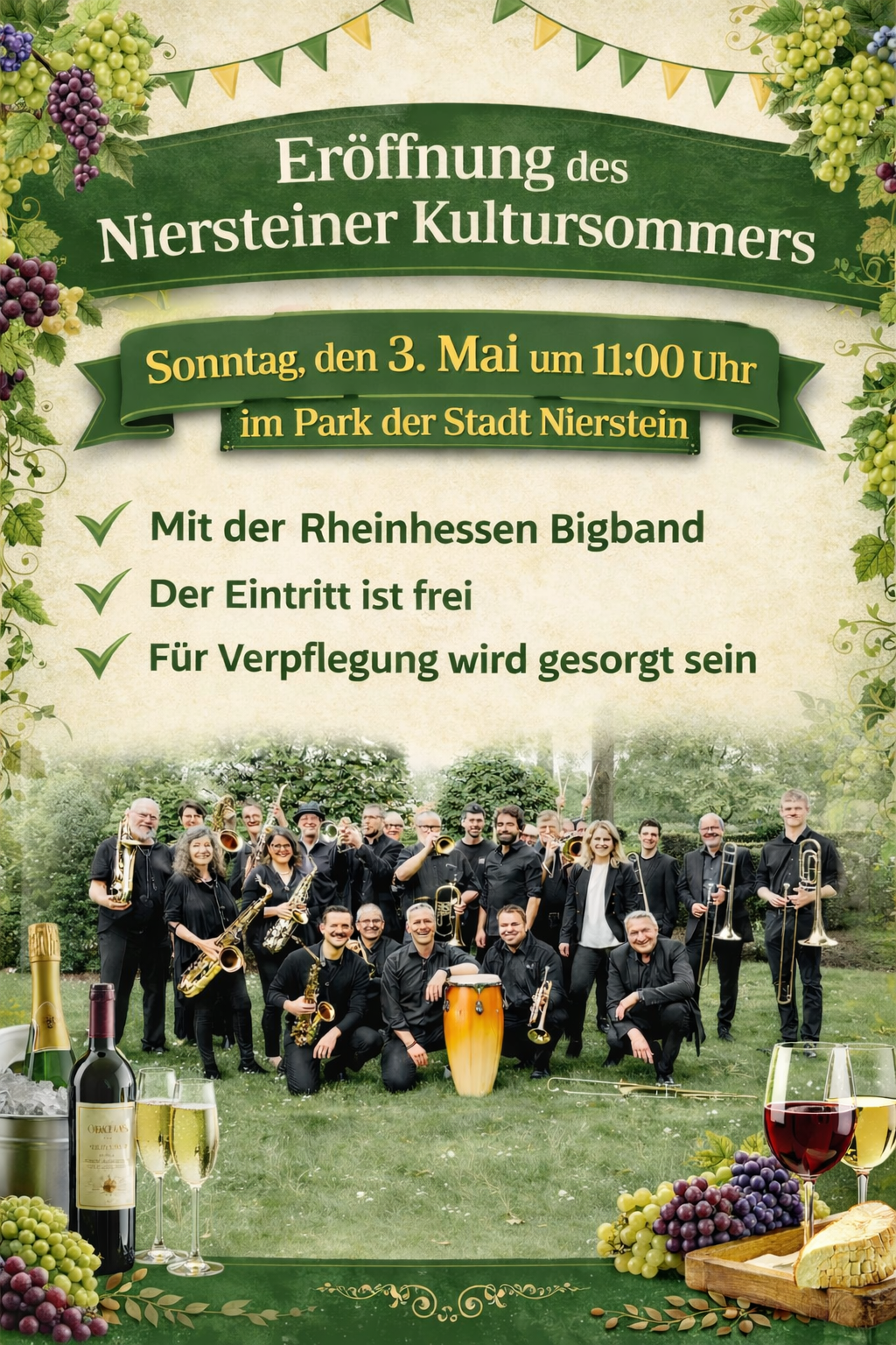 Plakat zur Ankündigung der Kultursommereröffnung Plakat zur Ankündigung der Kultursommereröffnung