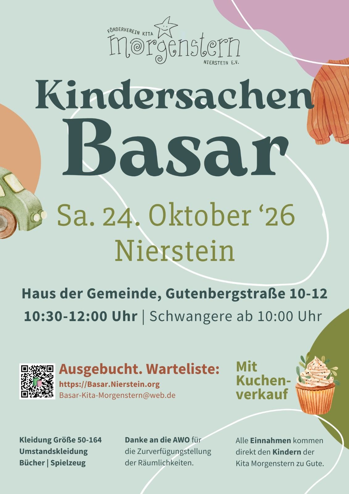 Plakat: Kinderbasar am 24.10.2026