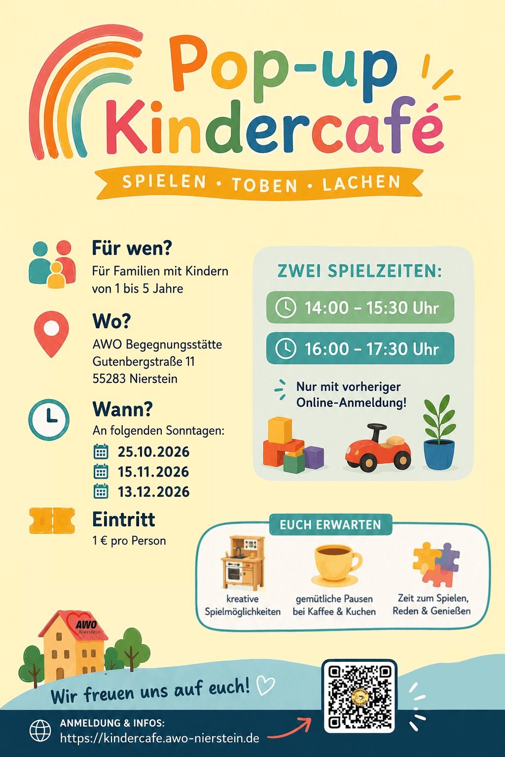 Plakat: Pop-up Kindercafé