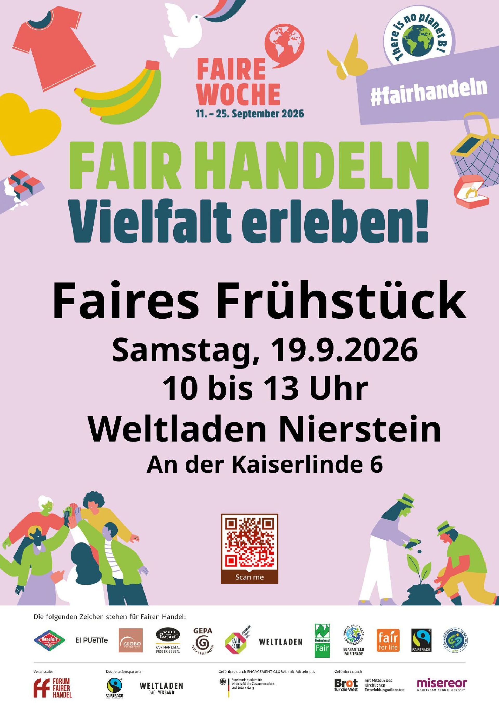 Plakat Faires Frühstück am 19.09.2026
