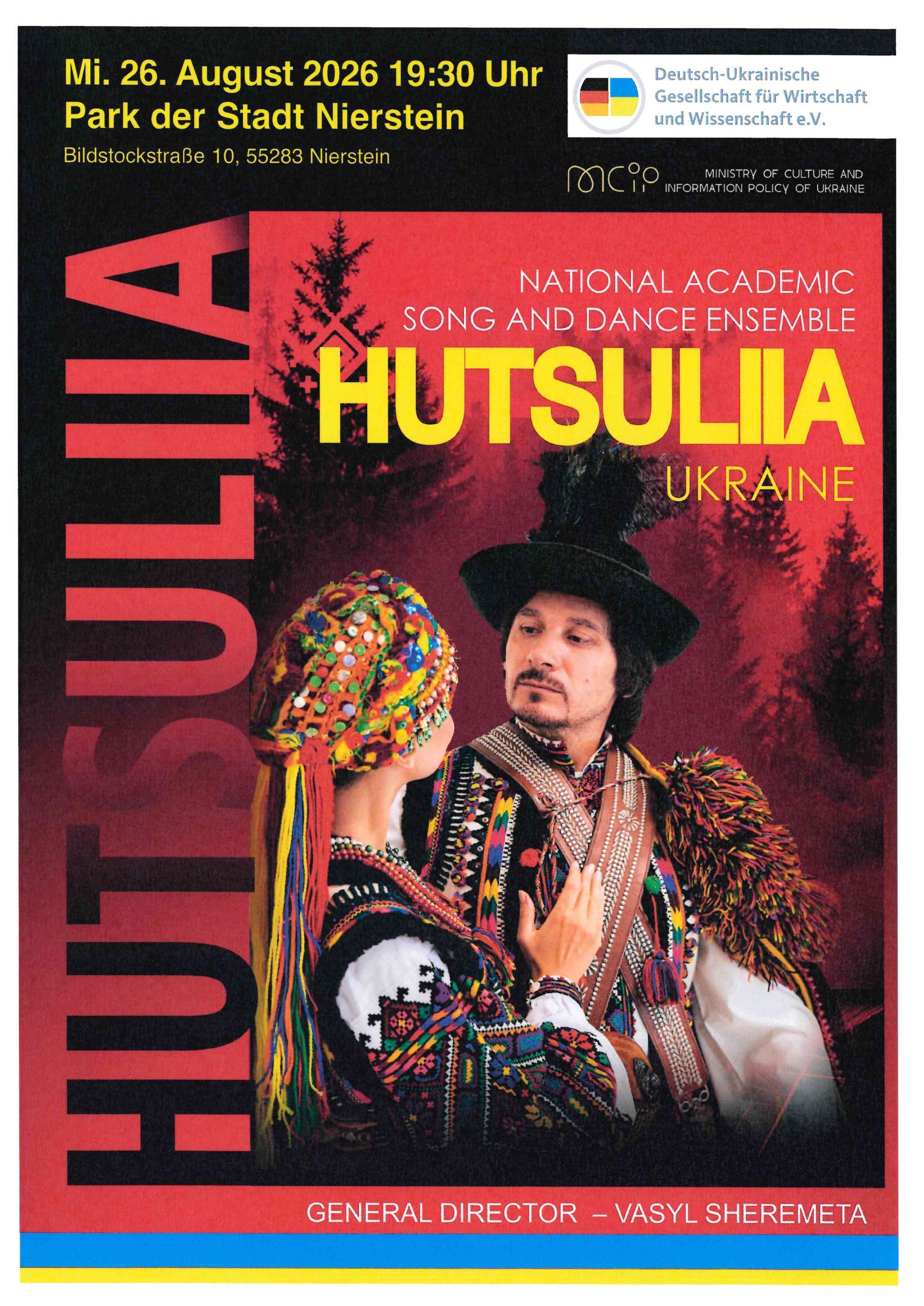 Hutsuliia Ukraine am 26.08.2026 im Park der Stadt Nierstein