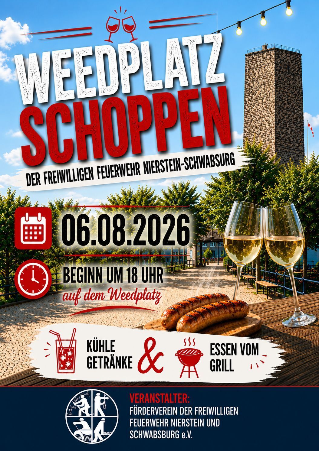 Weedplatzschoppen am 6. August Weedplatzschoppen am 6. August
