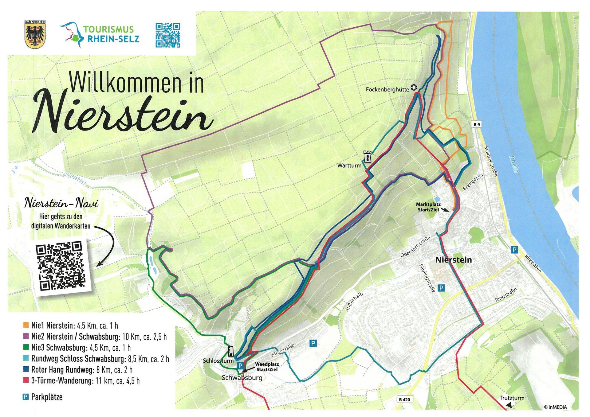 Grobe Karte von der Gemarkung Nierstein Grobe Karte von der Gemarkung Nierstein