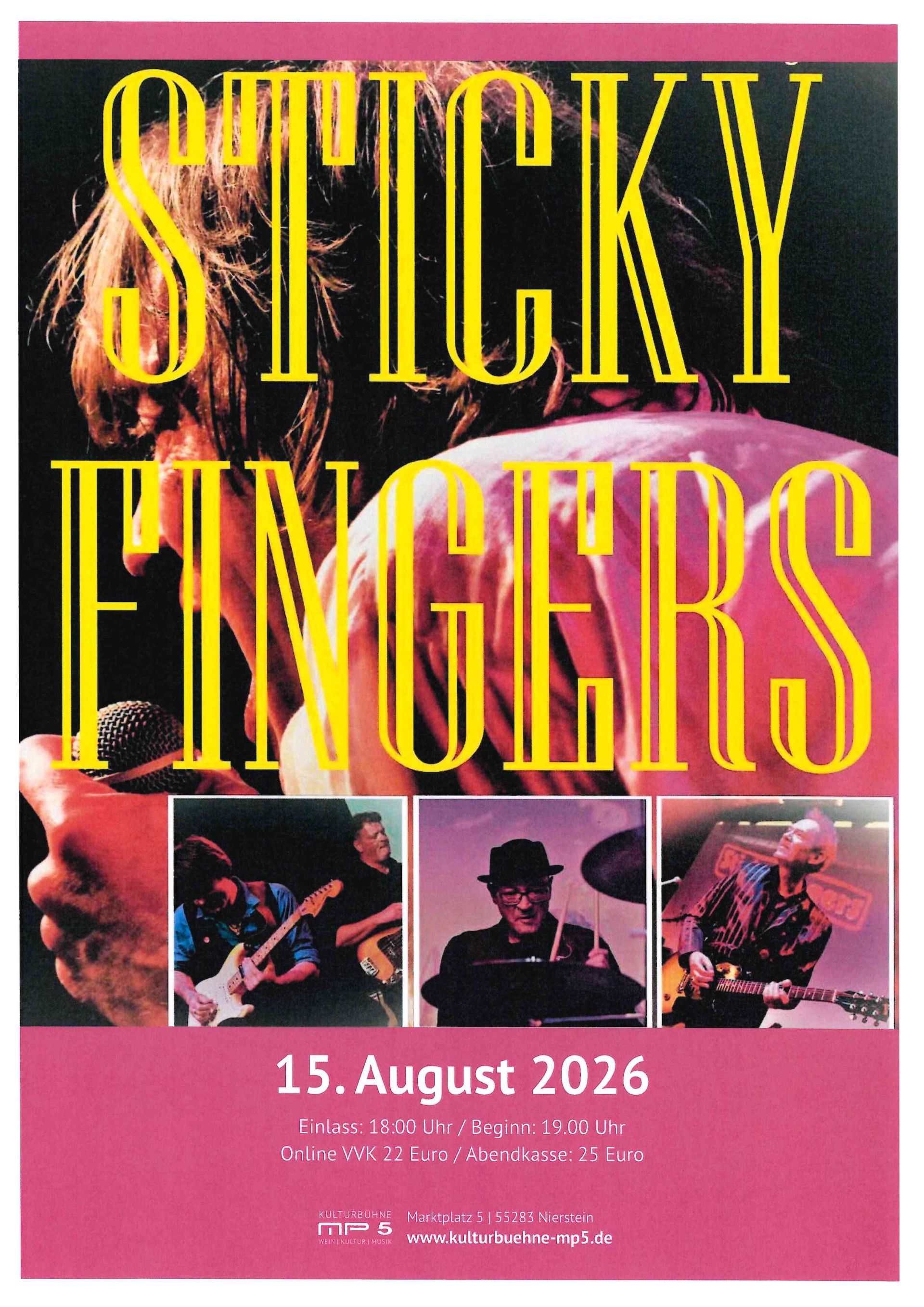Sticky Fingers auf der Kulturbühne MP5 am 15.08.2026