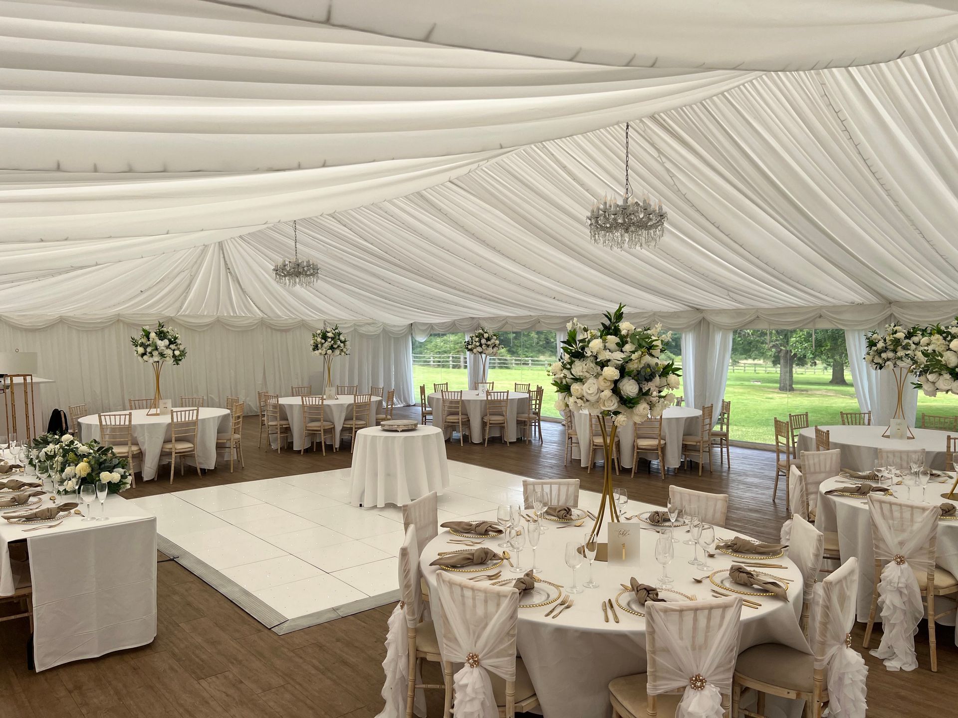 that amazing place white starlight led dance floor hire